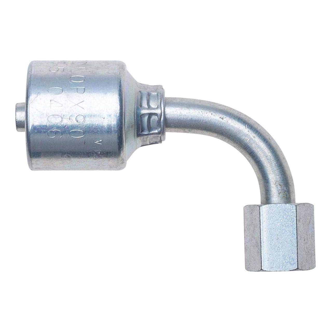 Gates G25655-0408 Light Series Female Din 24 Cone Swivel with O Ring 90 Bent Tube (Mega Crimp)