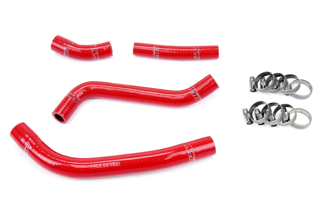 Red HPS 57-1263-RED Silicone Radiator Coolant Hose Kit
