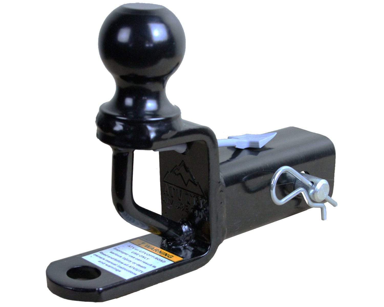 Trio HD Receiver ATV TEK 2 Inches Multi-Purpose Hitch with Ball Mount, Heavy-Duty Tow Hitch