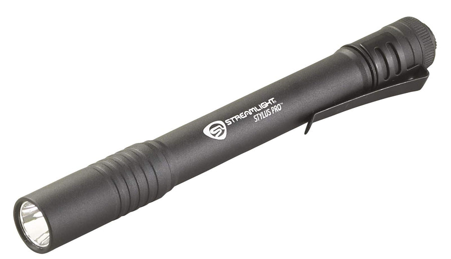 Stylus Pro Streamlight 100-Lumen Penlight with 2 AAA Alkaline Batteries, Black