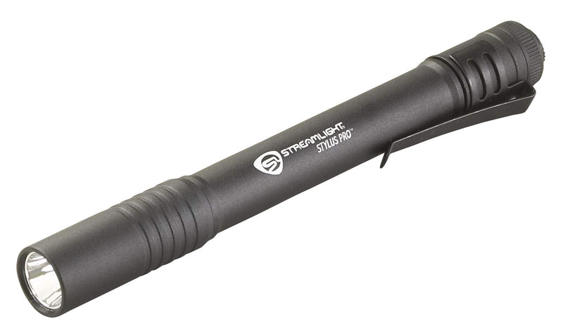 Stylus Pro Streamlight 100-Lumen Penlight with 2 AAA Alkaline Batteries, Black
