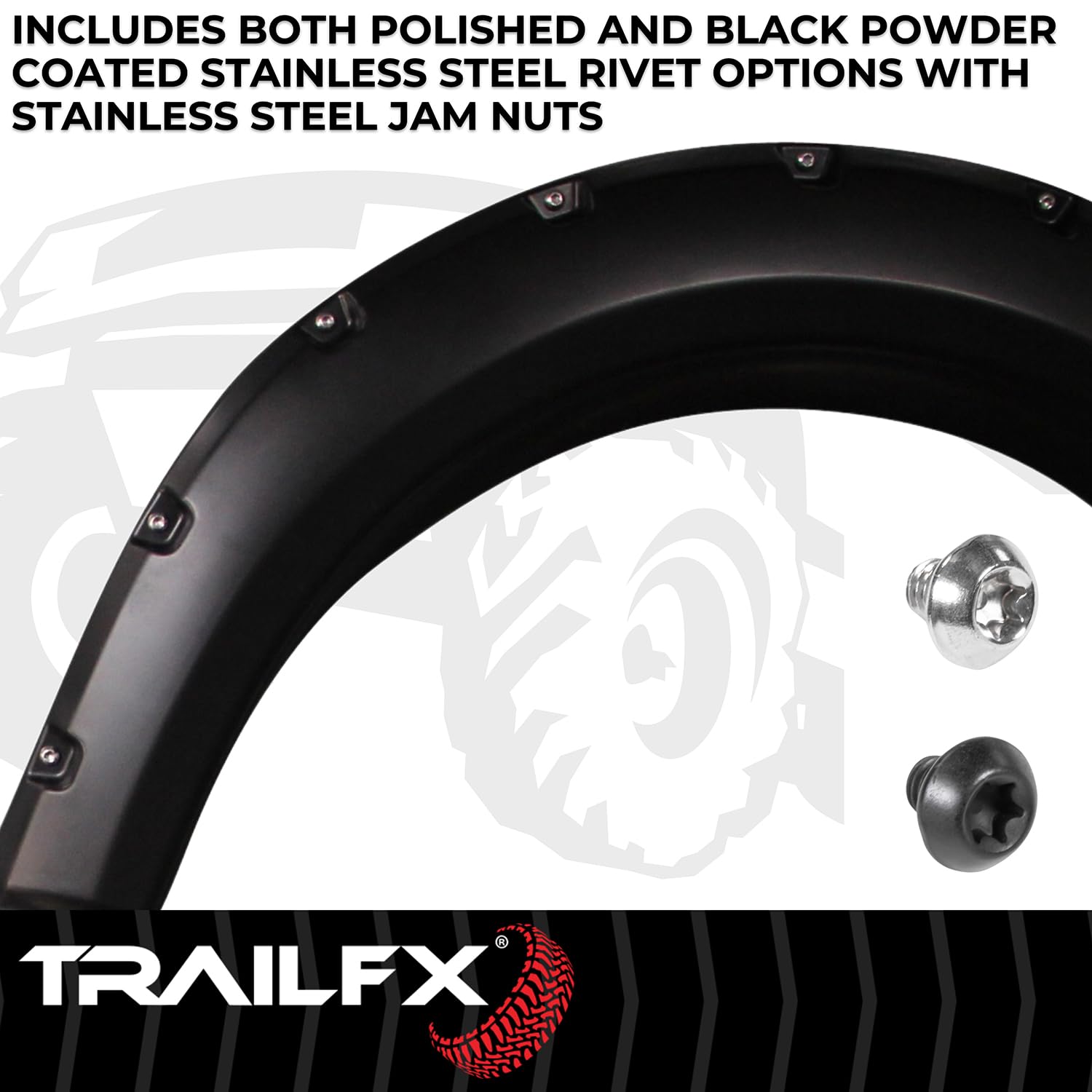 Pocket Style Flare Smooth Set Of 4 Trailfx TFF3002S