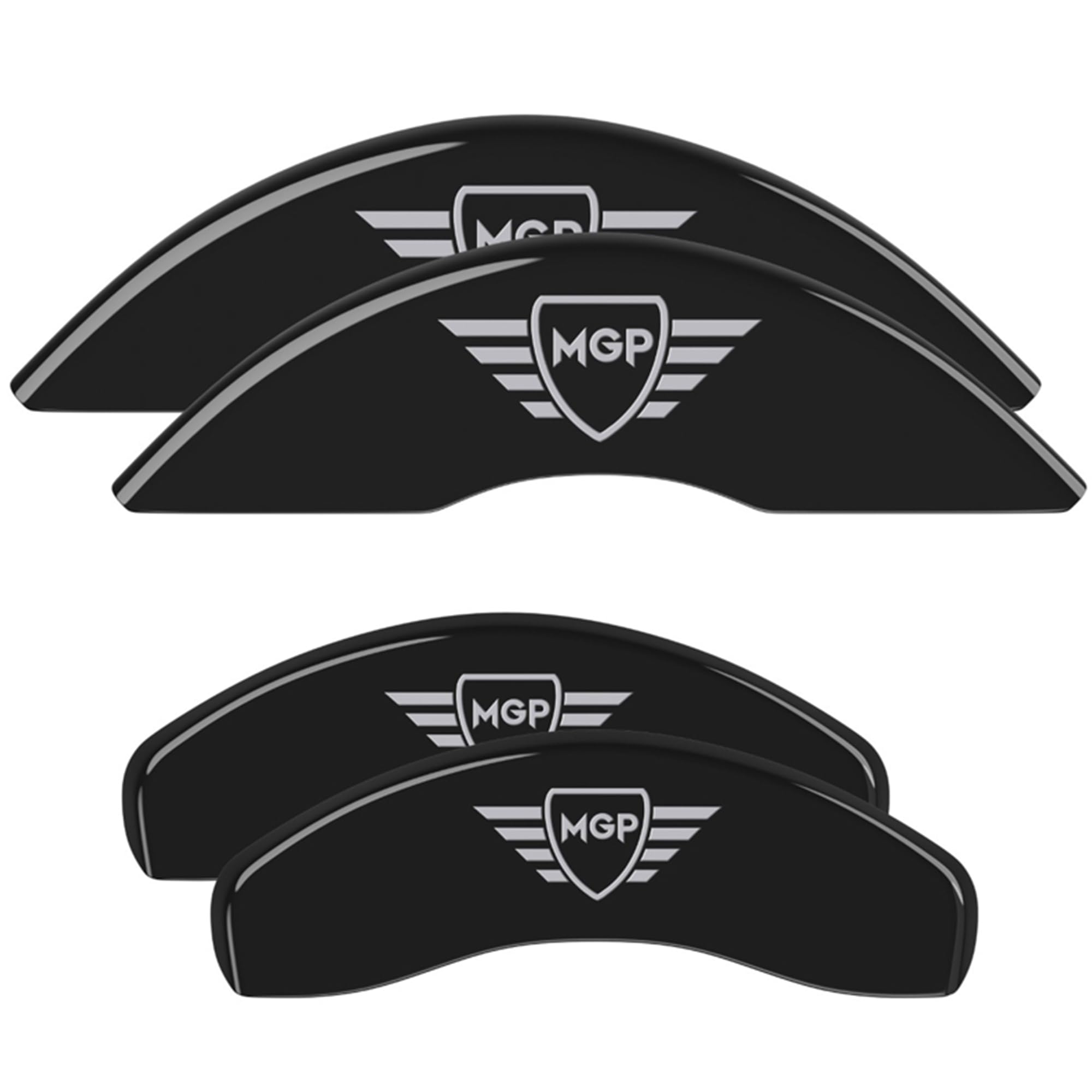 MGP 28188SMGPBK Caliper Covers Black (MGP 10245SFRDBK Set of 4)