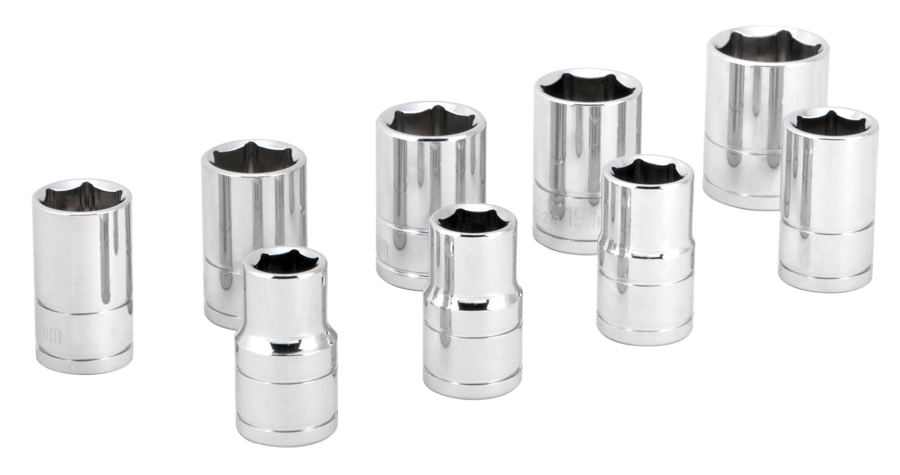 W32202 Performance Tool 1/2-Inch Drive Metric Socket Set, 9-Piece