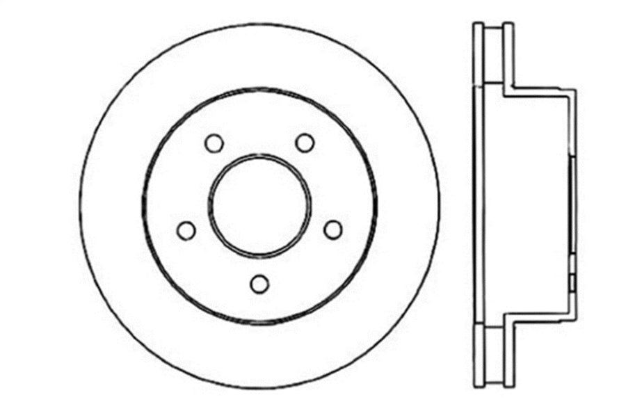 Sport StopTech Cross Drilled Brake Rotor; Front Right 128.66022R