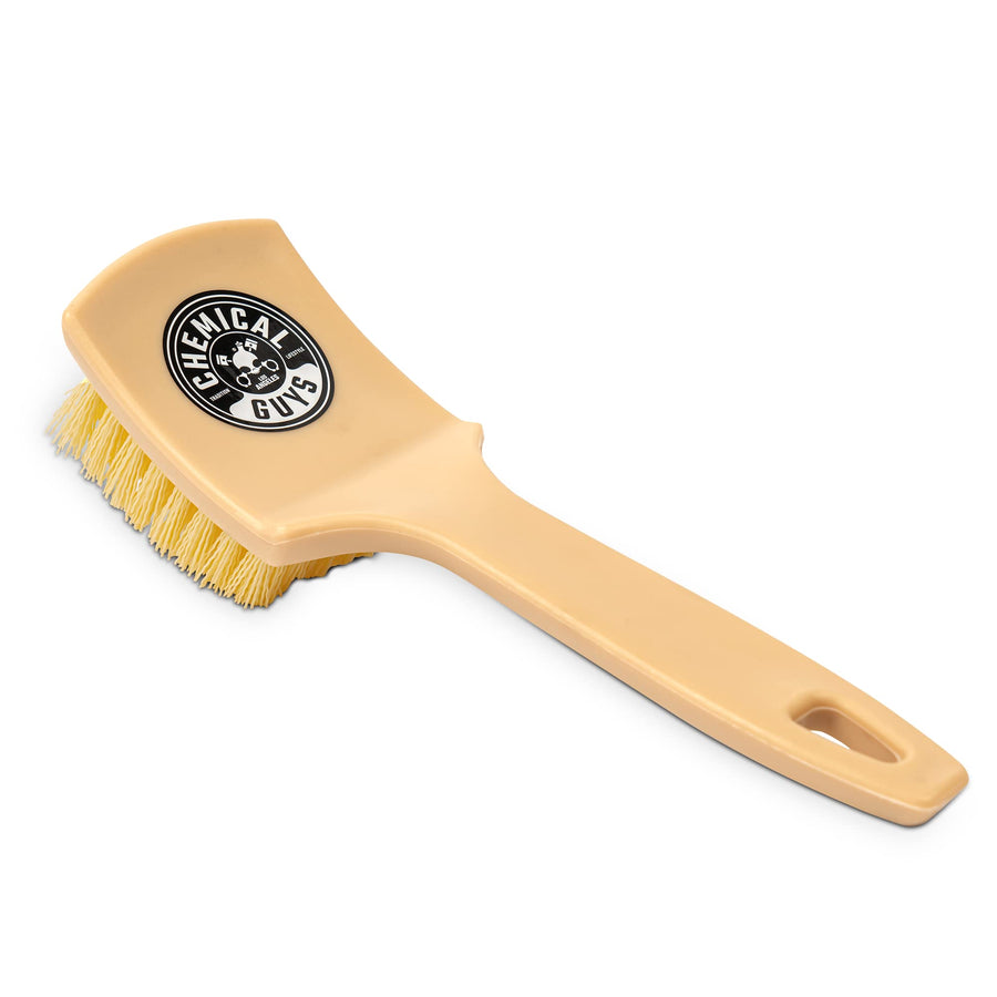 Induro 7 Chemical Guys Heavy Duty Interior Carpet & Upholstery Detailing Brush – Durable Bristles, Car Carpet Brush for Deep Cleaning Fabric, Mats & Seats, Ergonomic Grip for Comfort and Control