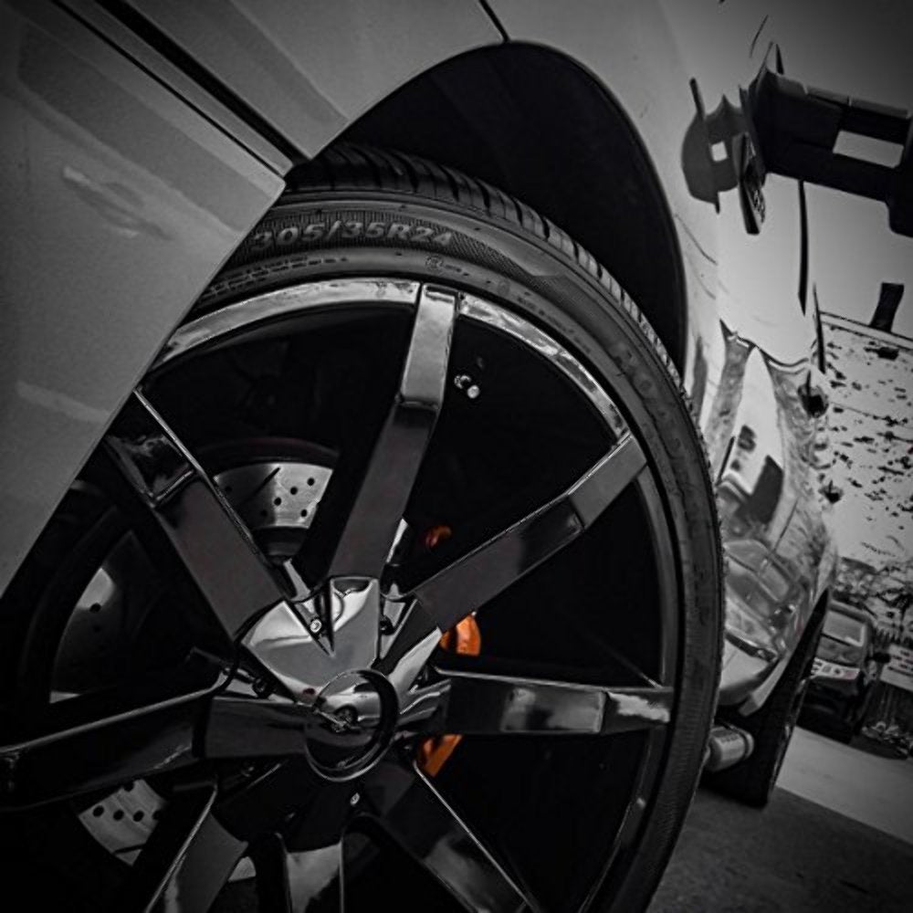 KMC Slide Wheels KM651 Gloss Black Finish (24x9.5"/6x135mm)