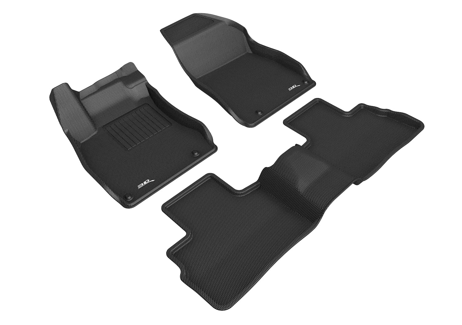 Custom Fit 3D MAXpider All-Weather Floor Mats (Black) Compatible with Nissan Sentra 2020-2021 - R1 R2