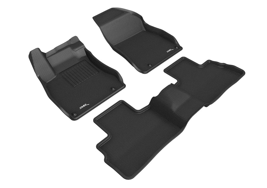 Custom Fit 3D MAXpider All-Weather Floor Mats (Black) Compatible with Nissan Sentra 2020-2021 - R1 R2