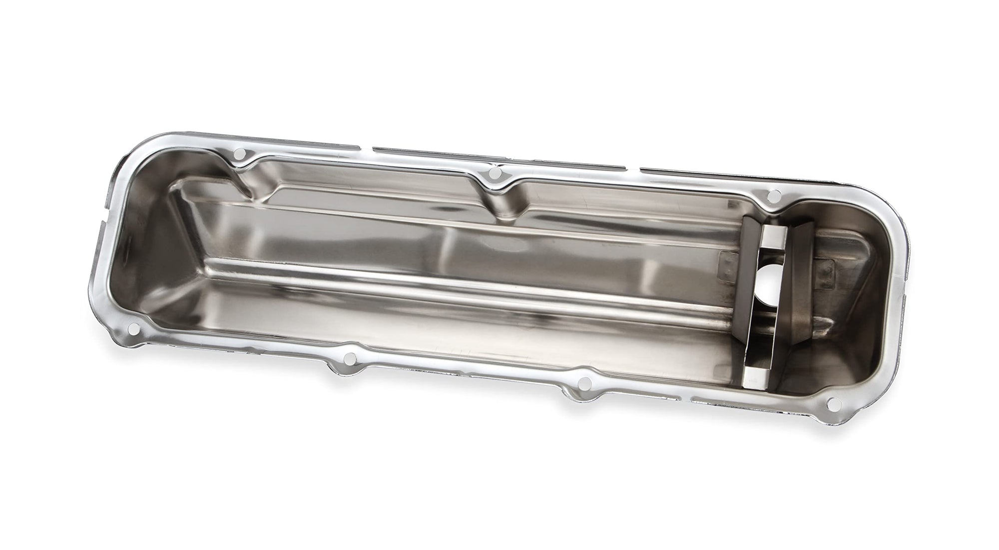 Chrome Valve Covers Mr. Gasket 9413 with Baffle