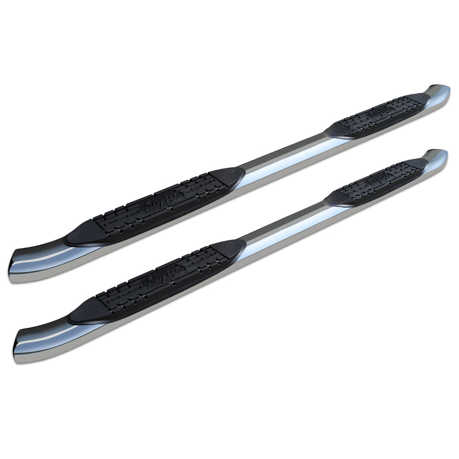 1507-0442 Raptor Series (05-17) Nissan Frontier Crew Cab 4" OE Style Curved SS Oval Steps