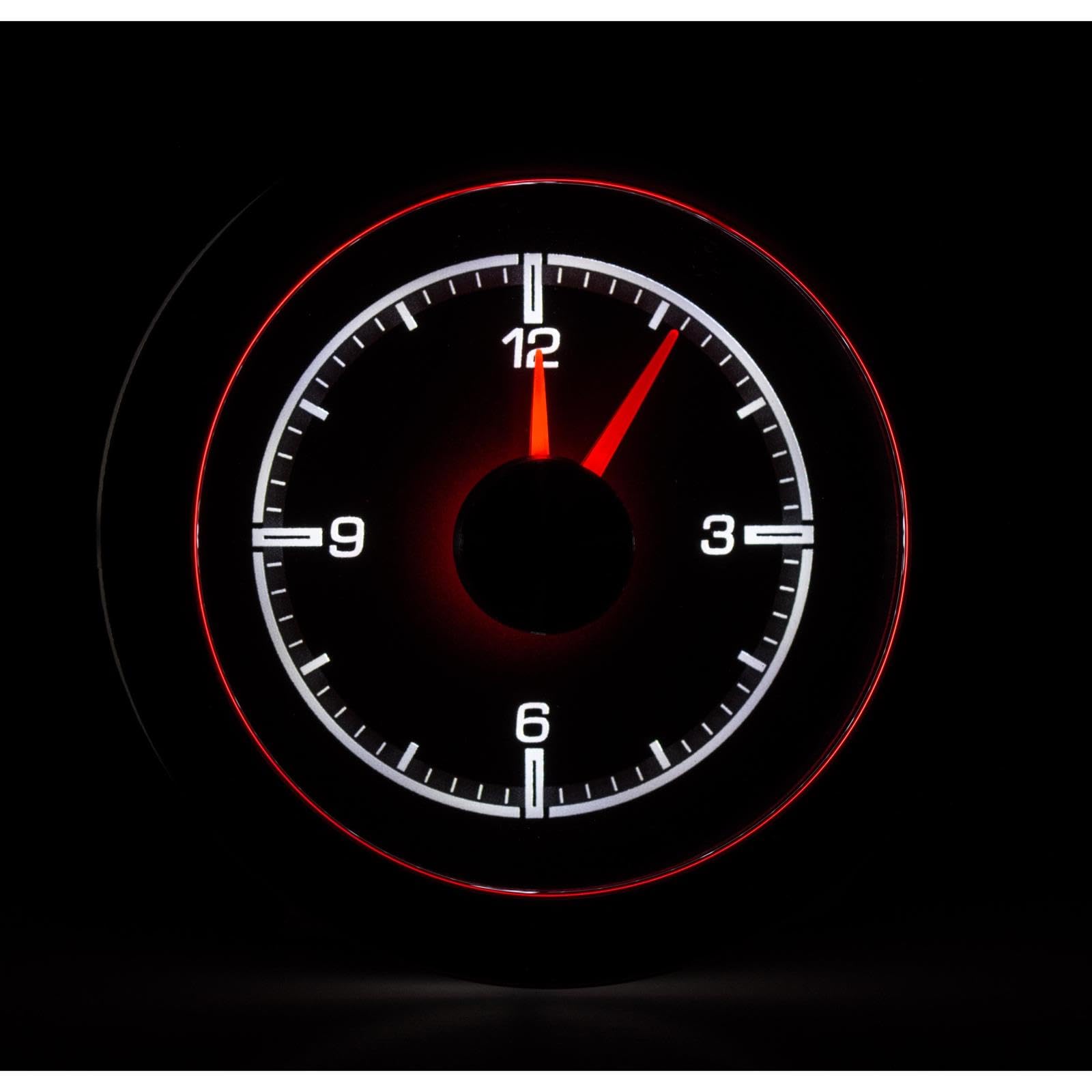 Dakota Digital 55 56 Chevy Analog Clock Gauge for HDX gauge Black Alloy HLC-55C-K