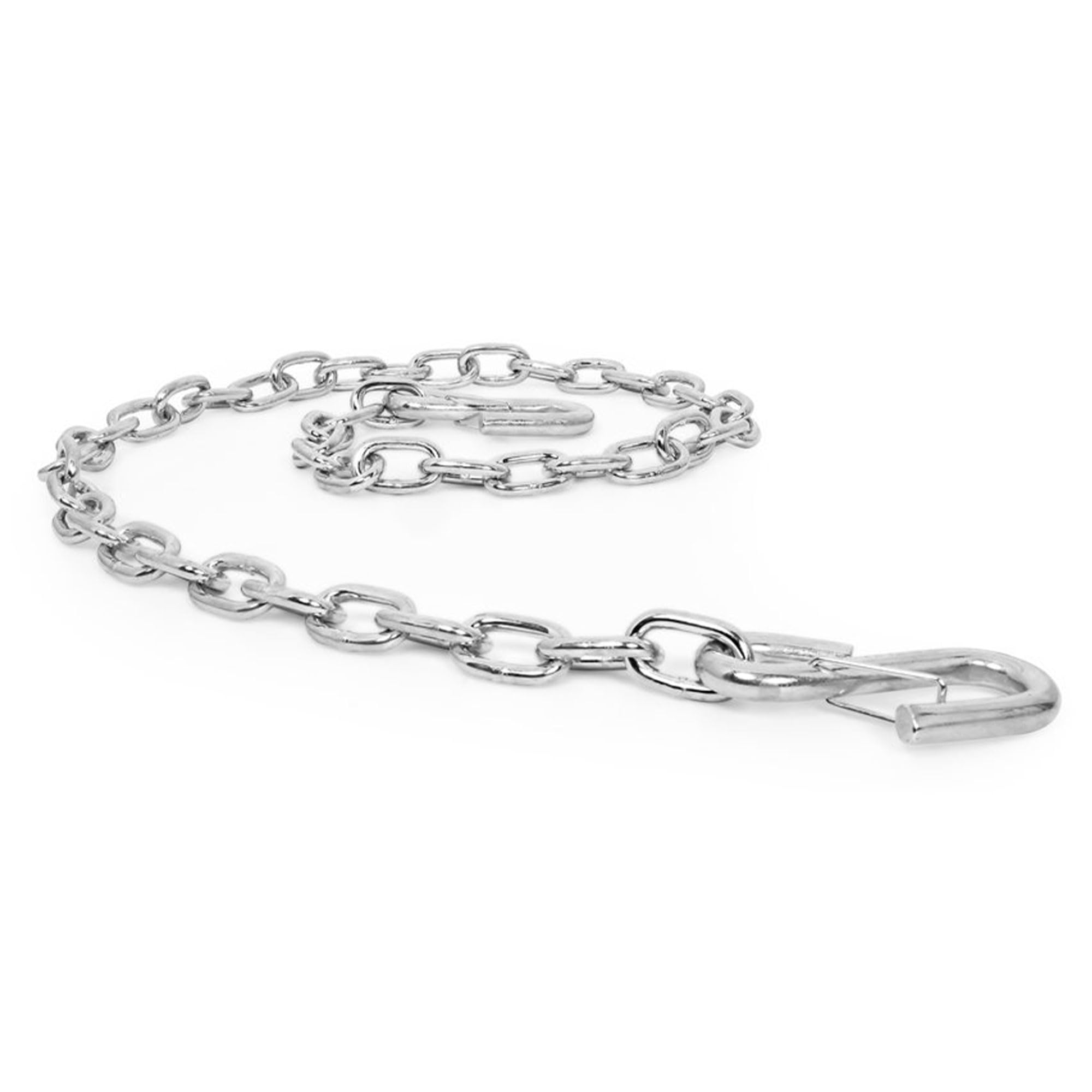 Camco 48" Heavy Duty Steel Safety Chain with Spring Hooks - Secures Tow Vehicle to Trailer | Class I 2,000 lb Capacity | Great for RV, Trailer, and Boat Towing | Rust Resistant - (50022)