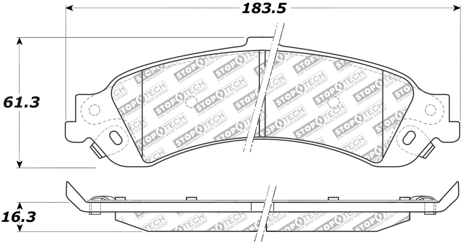 Brake Pads StopTech 305.08340 Street Select with Hardware
