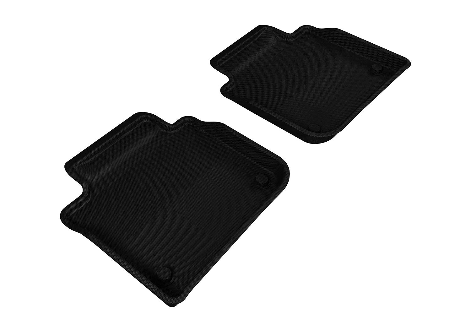 3D MAXpider Custom Fit Second Row All-Weather Floor Mat for Select Lexus GS/ GS Hybrid Models - Kagu Rubber (Black)