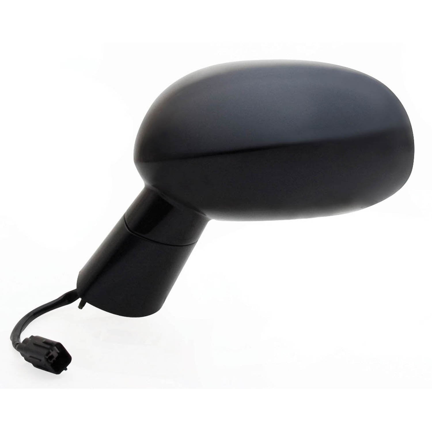 Driver Side Fit Mirror for Dodge Challenger, Black PTM, Foldaway, Power