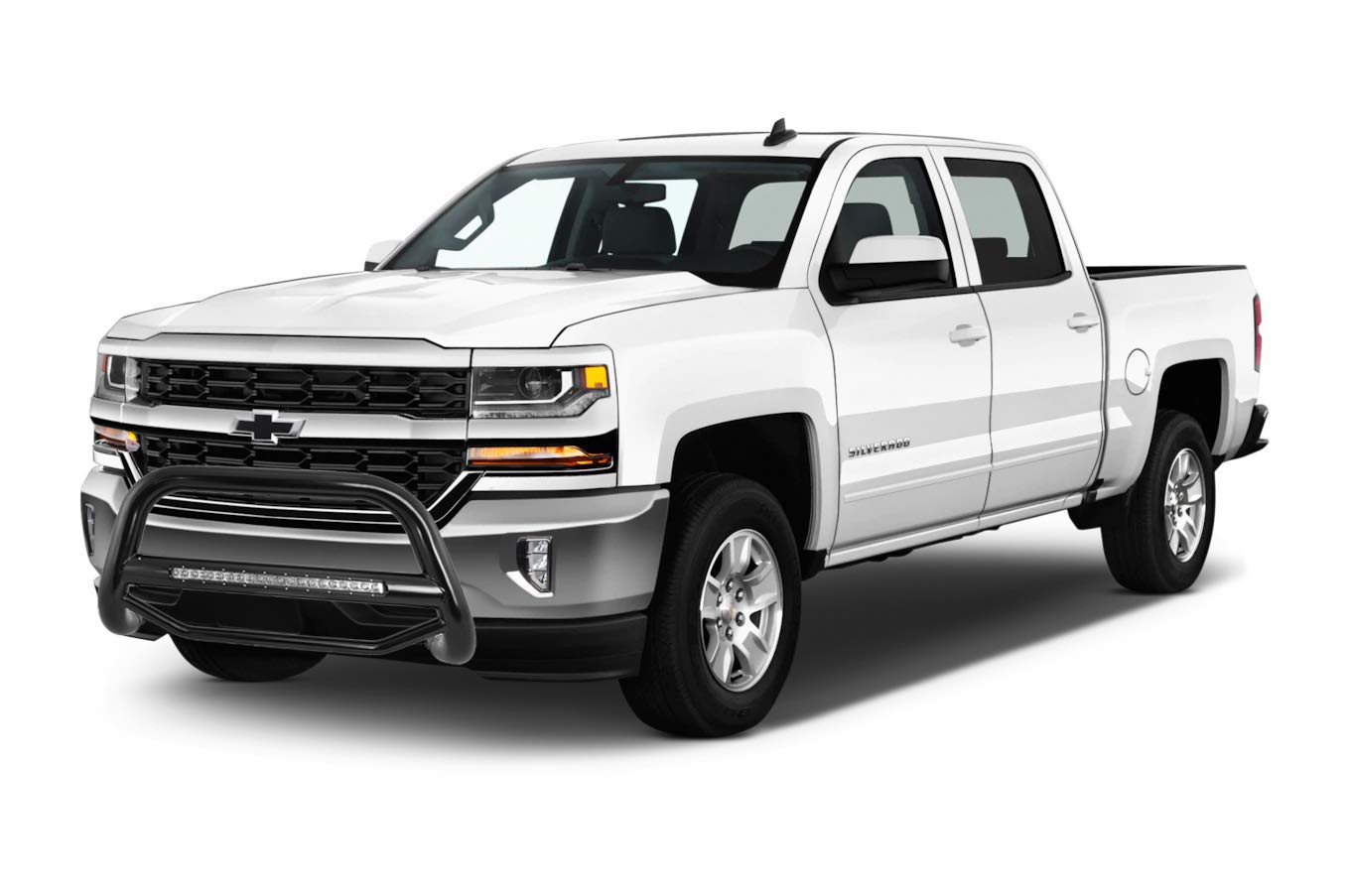 Max Black Horse Beacon Bull Bar No Skid Plate Black Compatible with 15-20 Yukon XL|07-20 Yukon/Tahoe|07-18 Sierra/Silverado 1500|07-14 Escalade EXT/ESV/Suburban 1500|15-22 Suburban-MAB-GMTAB