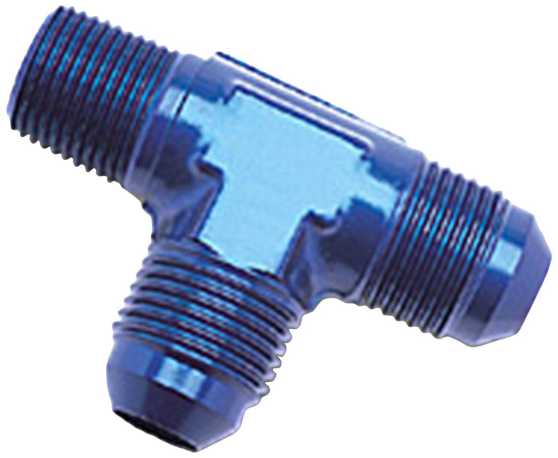 Flare to Pipe Tee On Run Adapter Fitting Edelbrock/Russell 661120
