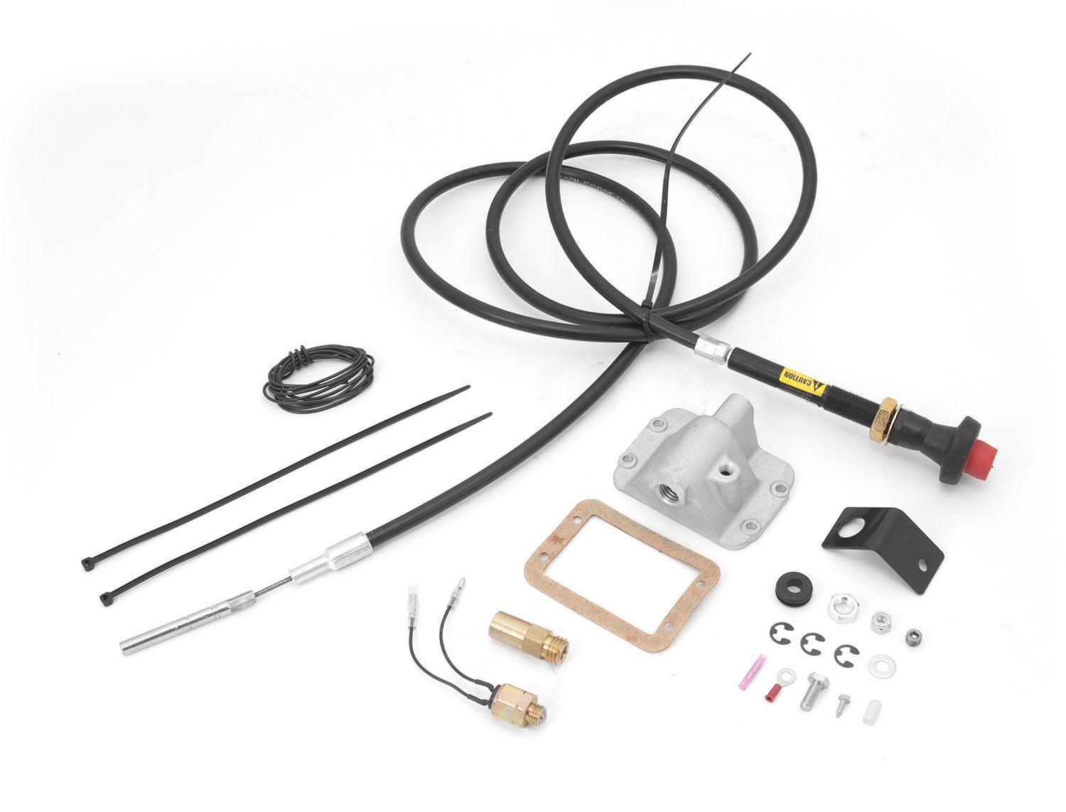 Differential Cable Lock Kit Alloy USA for Jeep Wrangler/Cherokee | 450920 | Fits 1987-1995 Jeep Wrangler YJ; 1984-1991 Jeep Cherokee w/ 3" to 6" Lift & Dana 30 Front Axle