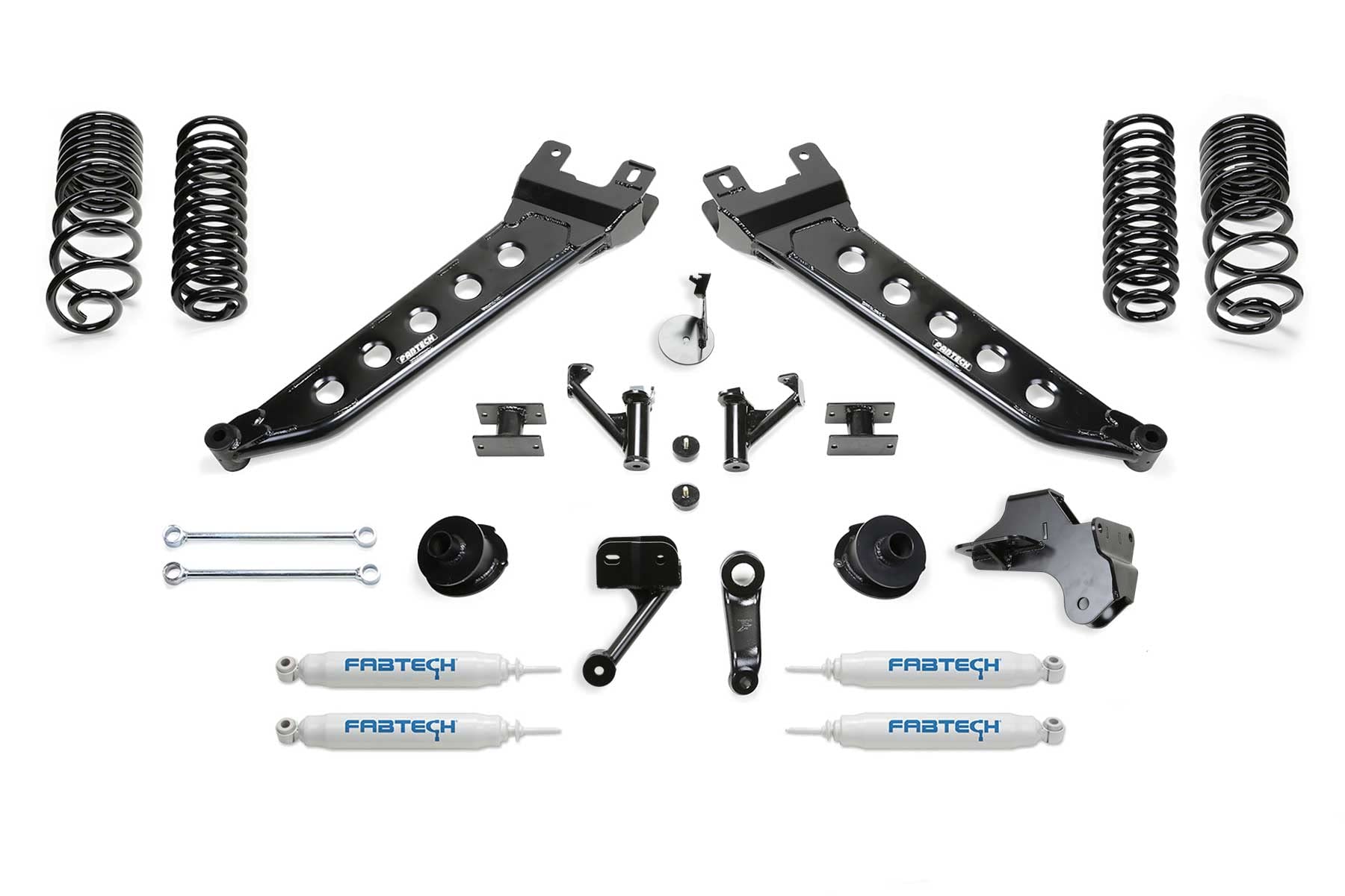 Fabtech K3180 Lift System Radius Arm 5 in. w/Performance Shocks Lift System