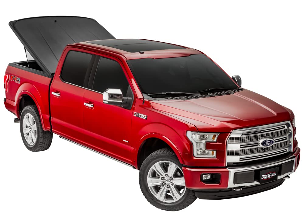 UnderCover SE RealTruck One-Piece Truck Bed Tonneau Cover | UC2186 | Fits 2019-2023 Ford Ranger Std/Ext/Crew Cab - Black Textured 5' 1" Bed (61")