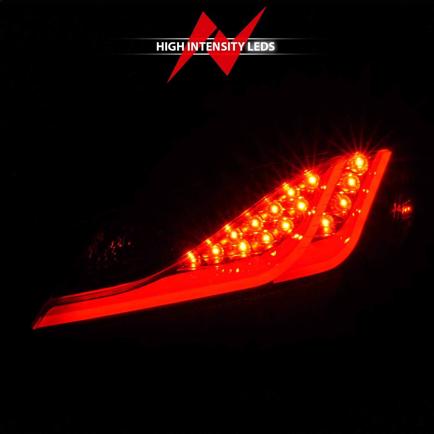 10-13 Hyundai Genesis 2DR LED Taillights Smoke ANZO (321347)