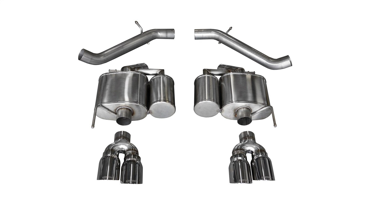 Axle-Back 3.0 IN Twin 4.0 IN Tips (14478) Sport Sound Level | 2016-2019 Cadillac ATS-V Polished