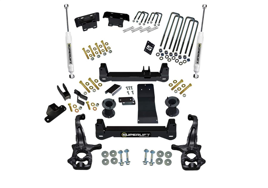 SUPERLIFT SUSPENSION RealTruck 6" Lift Kit for Silverado/Sierra | Complete Lift Kit with Front Strut Spacers & Rear Shadow Series Shocks | K182 | Fits 2019-2024 Chevrolet Silverado / GMC Sierra 1500