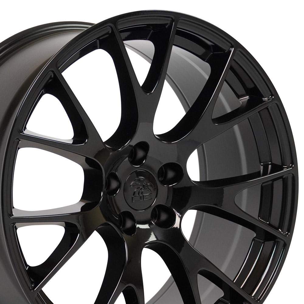 22 Inch OE Wheels DG15 Rim Fits Hellcat Style 5x115 22x9 Gloss Black - Hollander 2528 (1)
