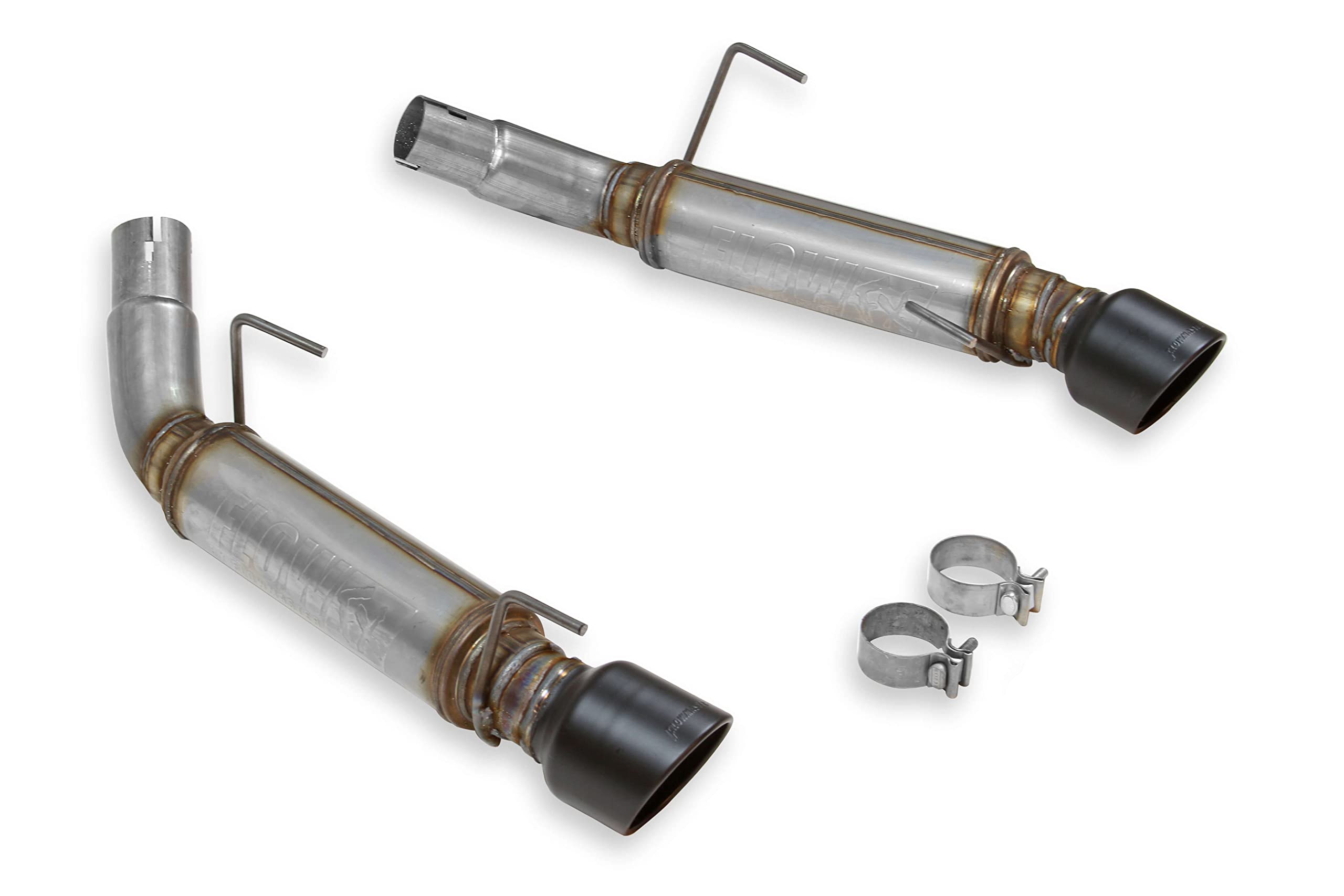 Flowmaster FlowFX 717827 Axle-Back Exhaust Kit 3 Inch Stainless Steel 4.5 Black Ceramic Tips Compatible with 2005-2010 Ford Mustang GT Shelby GT GT500 except KR California Special Bullitt