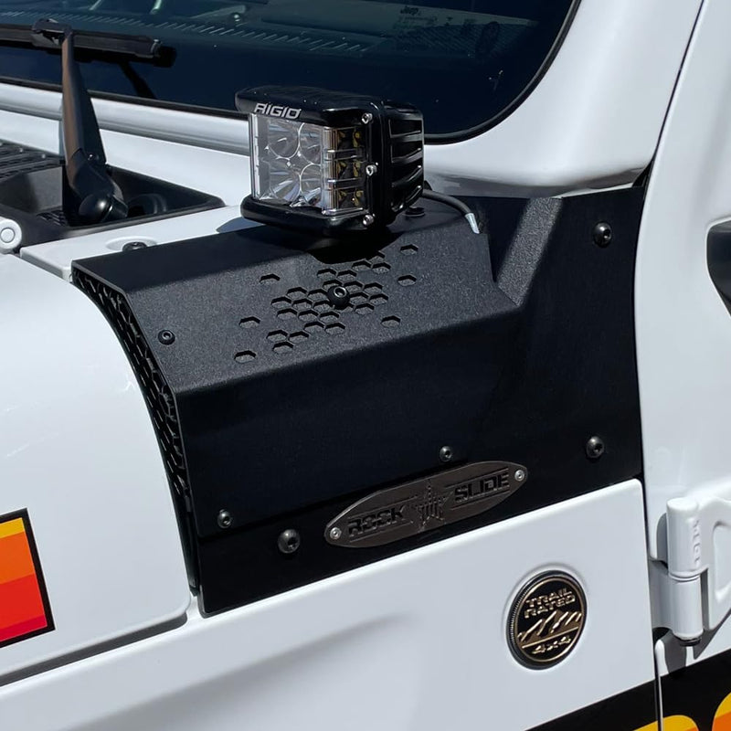 Larger JL/JT Cowl LED Light Pod Bracket Rock Slide Engineering