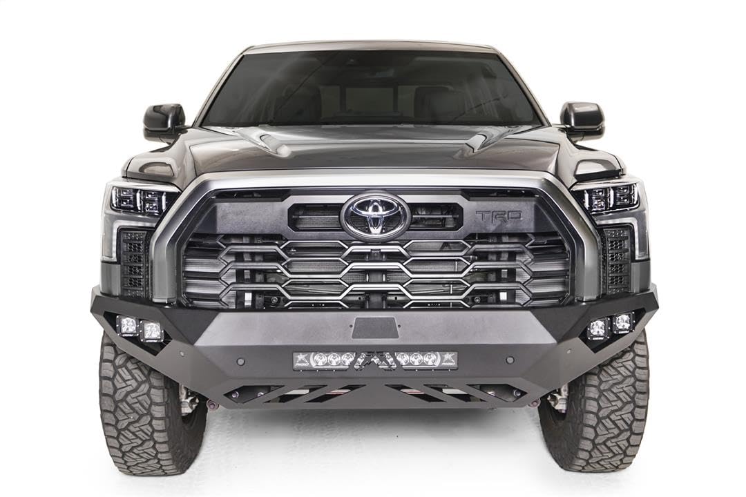Fab Fours Vengeance TT22-D5451-1 Front Bumper fits 22-23 Toyota Tundra - 2 Stage Black Powder Coated - No Guard
