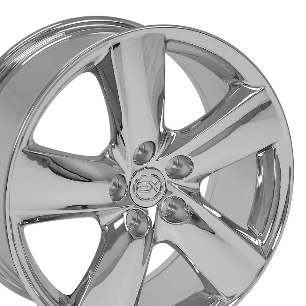 18 Inch OE Wheels LX19 Rim Fits LS460 Style 5x114.3 18x8 Chrome - Hollander 74196 (1)