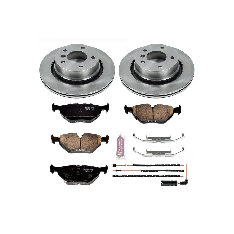 Power Stop Autospecialty KOE962 Rear Replacement Brake Kit-OE Brake Rotors & Ceramic Brake Pads For BMW Z4 2003-2008 [Model Specific]
