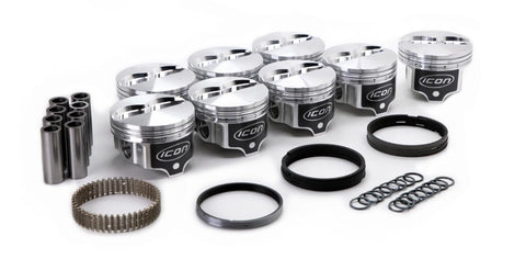 BBF FE FT Piston Set Icon 4.233 Bore -4.5cc