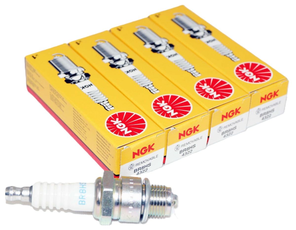 BR8HS NGK 4322 Standard Spark Plug (4 Pack)