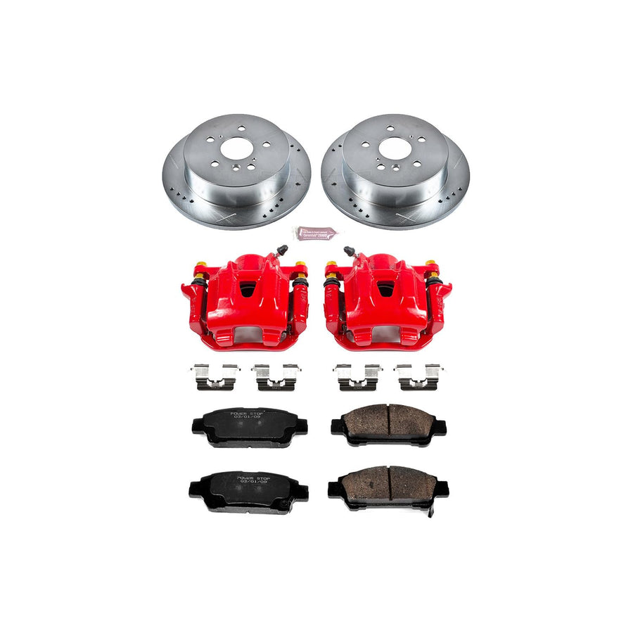 Power Stop Z23 KC5498 Evolution Sport Performance 1-Click Brake Kit with Caliper For Toyota Sienna 2004-2010 [Model Specific]