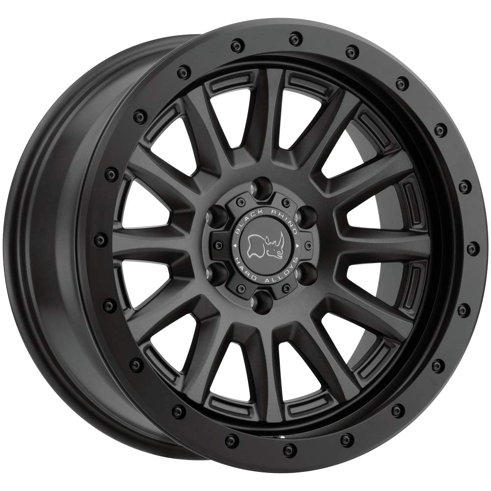 Black Rhino DUGGER Hard Alloys 17X8.5, 5X5.0, 4.04, -18mm GUN BLACK W/ BLACK ROCK GUARD - 1785DGR-85127M71