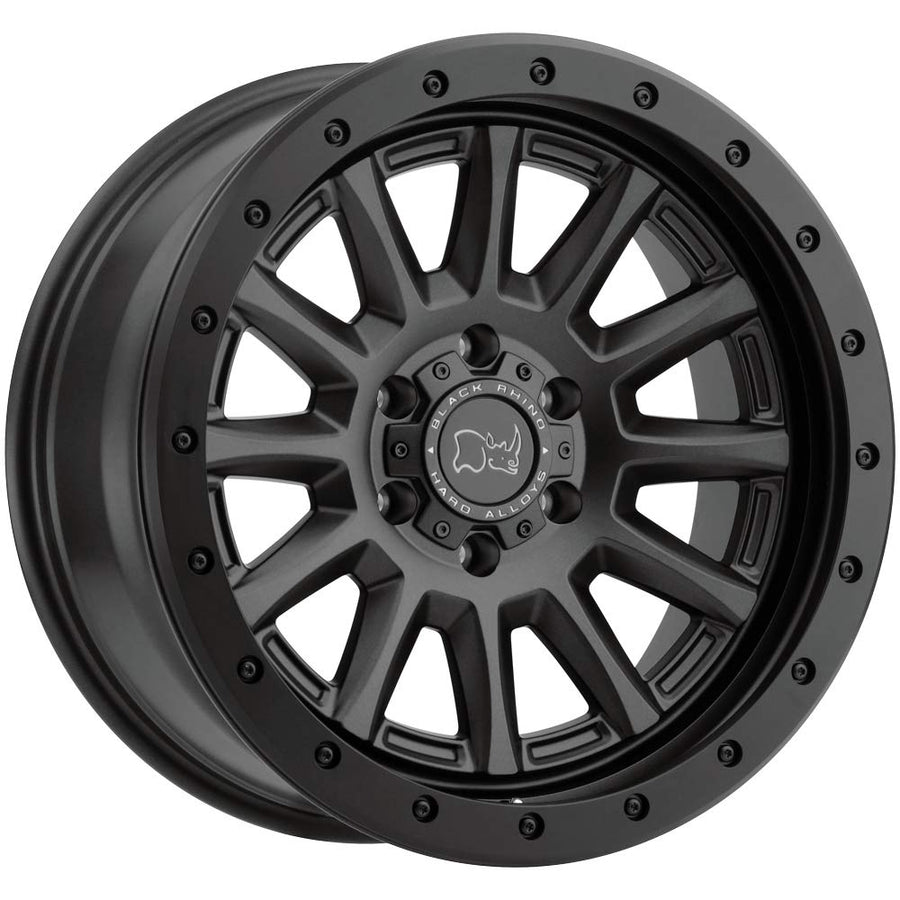 Black Rhino DUGGER Hard Alloys 17X8.5, 5X5.0, 4.04, -18mm GUN BLACK W/ BLACK ROCK GUARD - 1785DGR-85127M71