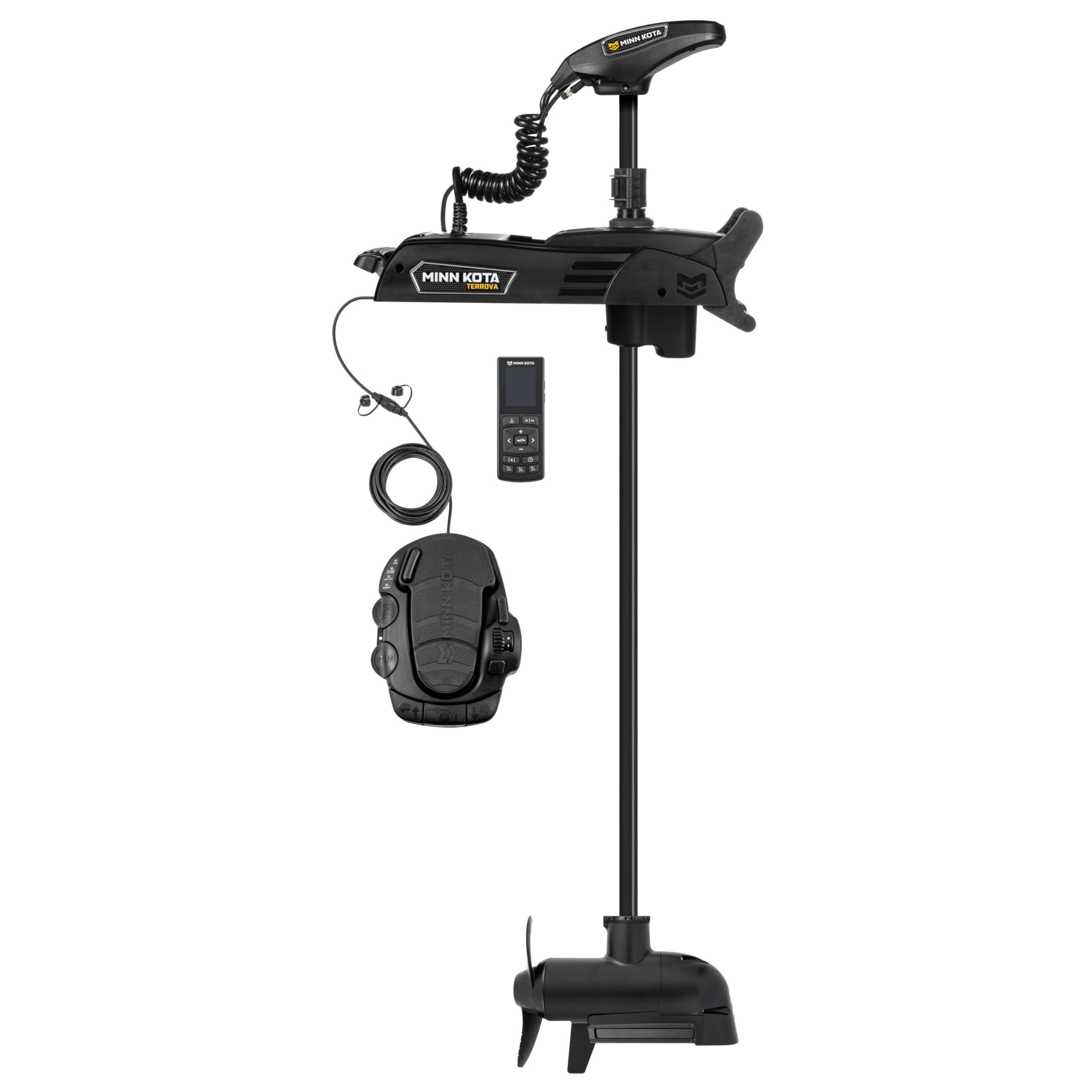 Minn Kota QUEST Terrova Brushless Bow-Mount Electric Trolling Motor with MEGA Side Imaging – 90/115 Lb. Thrust, 60 In. Shaft, Freshwater