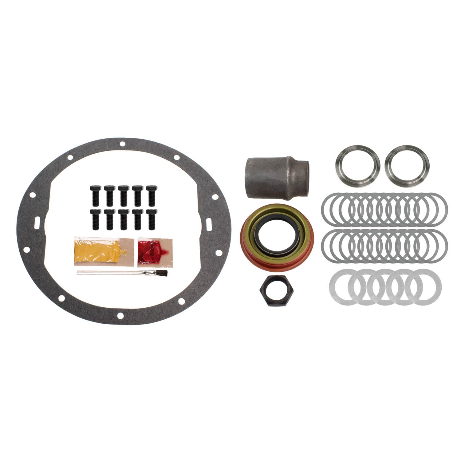 Motive Gear Differential Ring & Pinion Install Kit GM8.2IKOE for GM 8.2" (10 Bolt) OEM R&P, Gear Ratio: OE, 10-Bolt, OEM Spline & Tooth Counts - Fits 1964-1972 Chevrolet, Buick, Pontiac & GMC