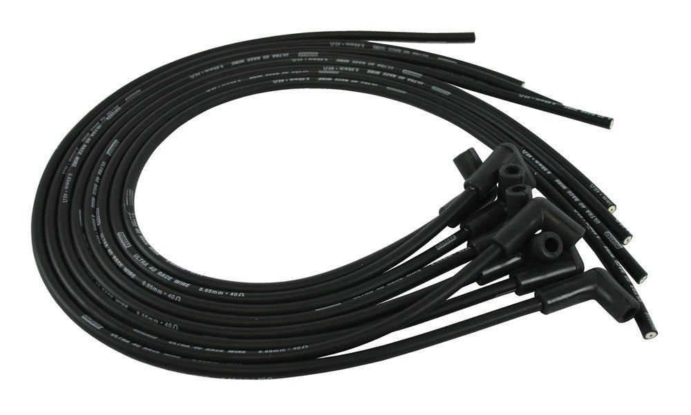 Ultra 40 Moroso Plug Wire Set-Black 73709
