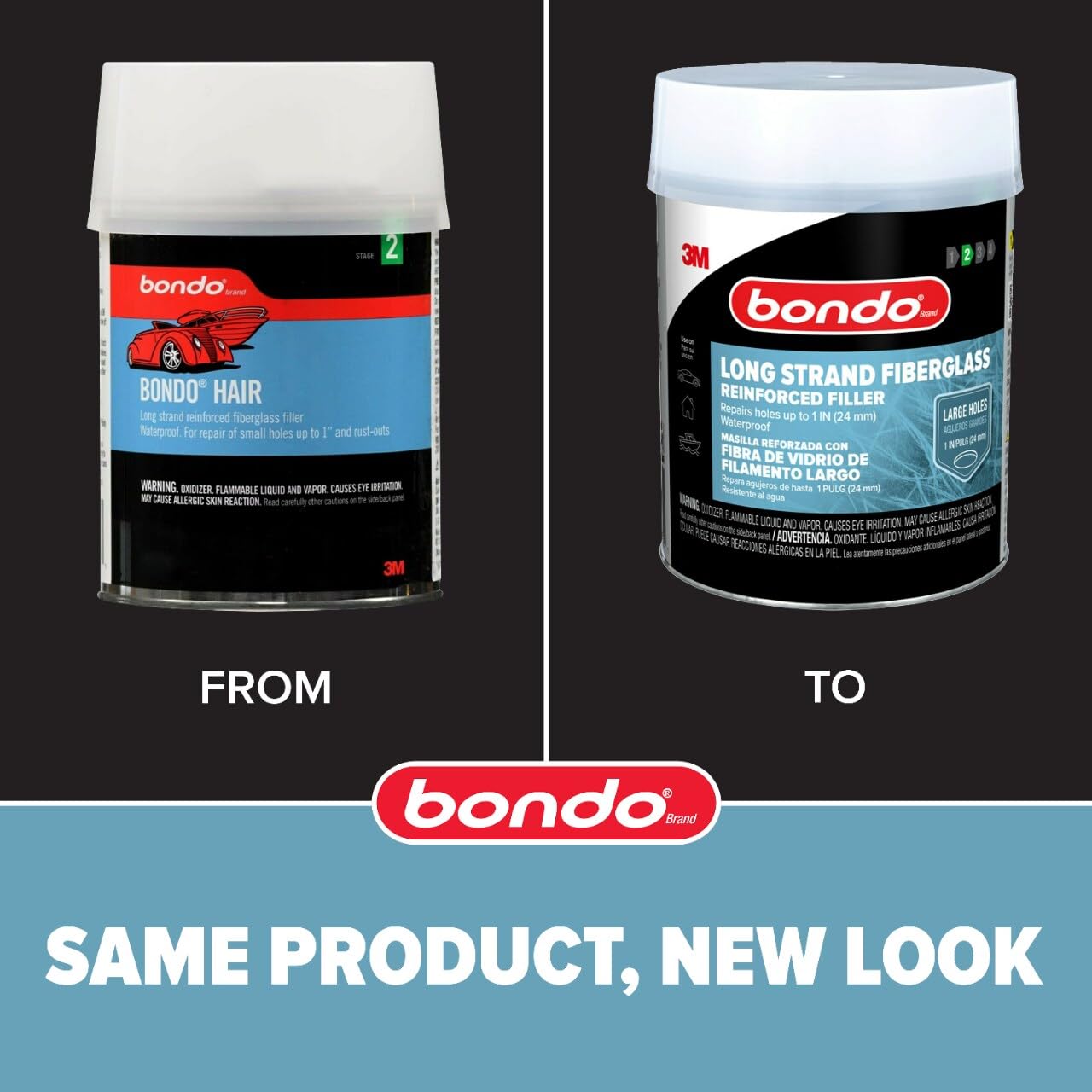 Bondo Long Strand Bondo-Hair Fiberglass Reinforced Filler, 00762, 1 Quart