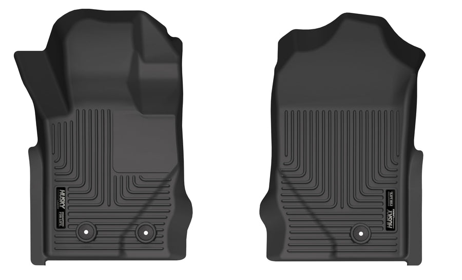 Weatherbeater Husky Liners Floor Mats | Fits 2021-2025 Ford Bronco (4-Door) | Front Row, 1-pc Black - 15821