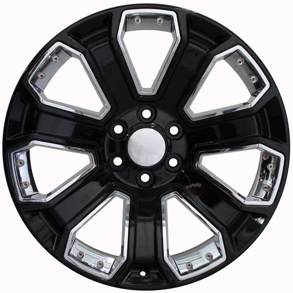 Black Wheel OE Wheels LLC CV93-20085-6550-31B-ic Painted (20 x 8.5 inches /6 x 139 mm, 31 mm Offset)