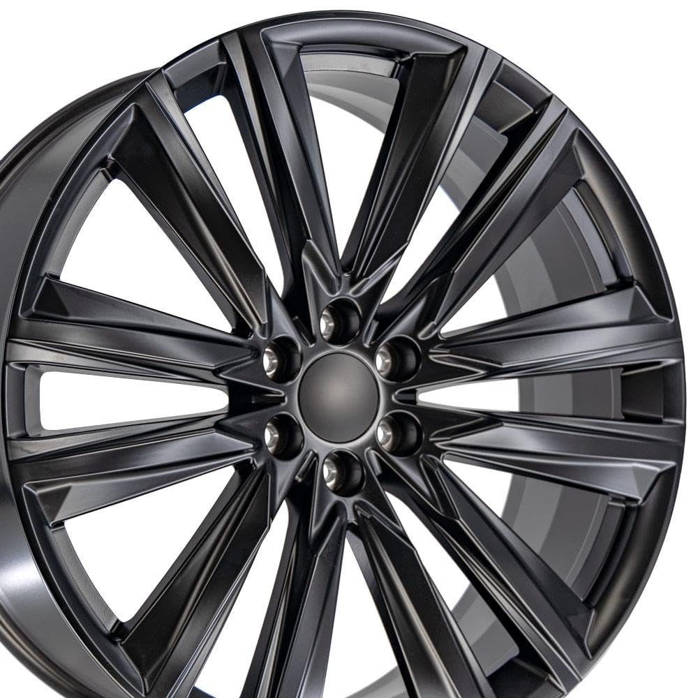 26 Inch OE Wheels CA91 Rim Fits Escalade Sport Style 6x139.7 26x10 Satin Black - Hollander 4869 (1)