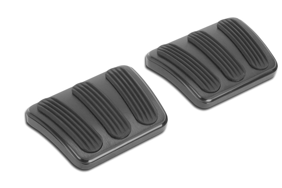Billet Aluminum Curved Brake/Clutch Pad Lokar XBAG-6179 with Rubber (Pair) Fits Dart, Demon, Duster, Valiant, Scamp
