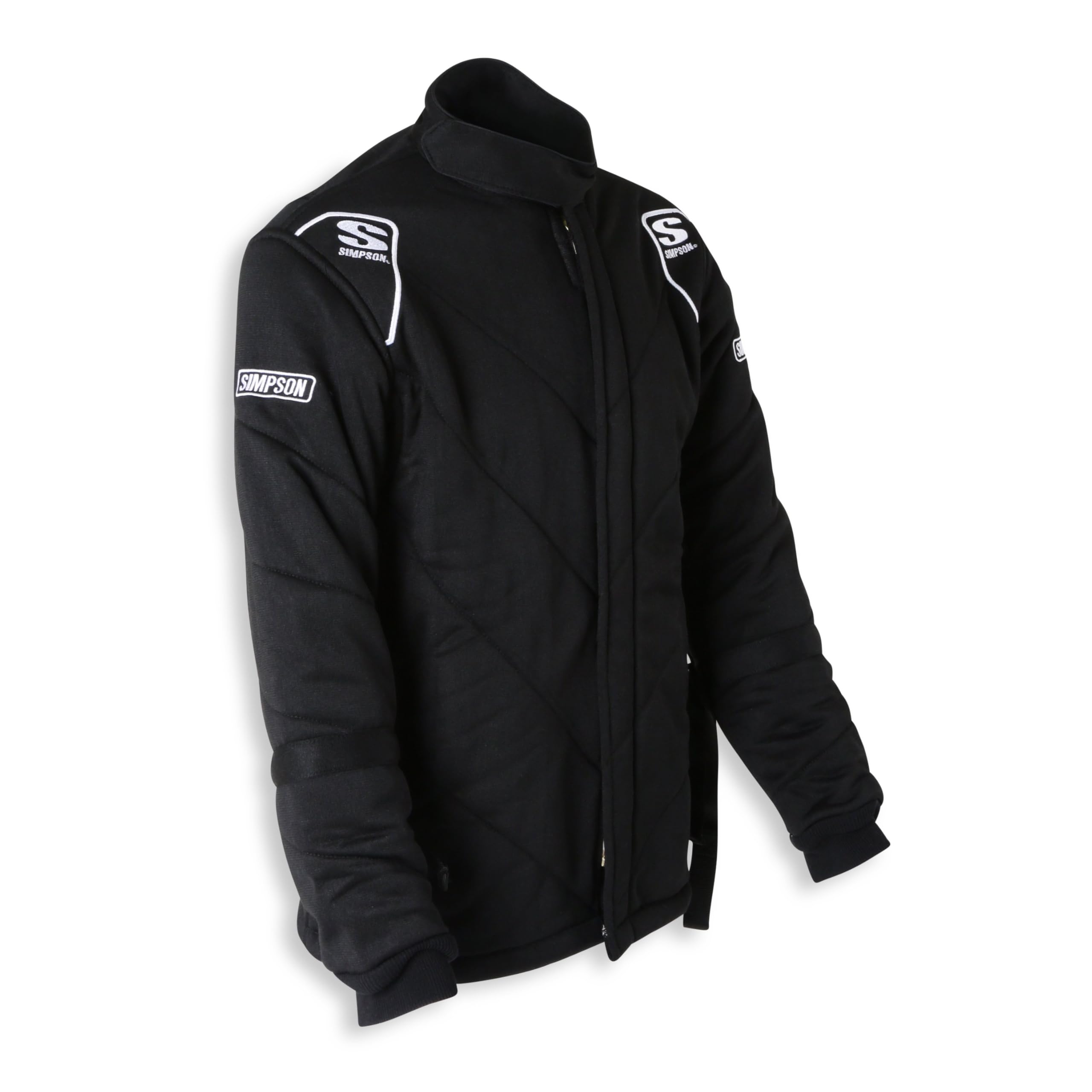 Simpson Racing 4902354 Drag 5G SFI 15 Jacket w/arm restraints Black LG