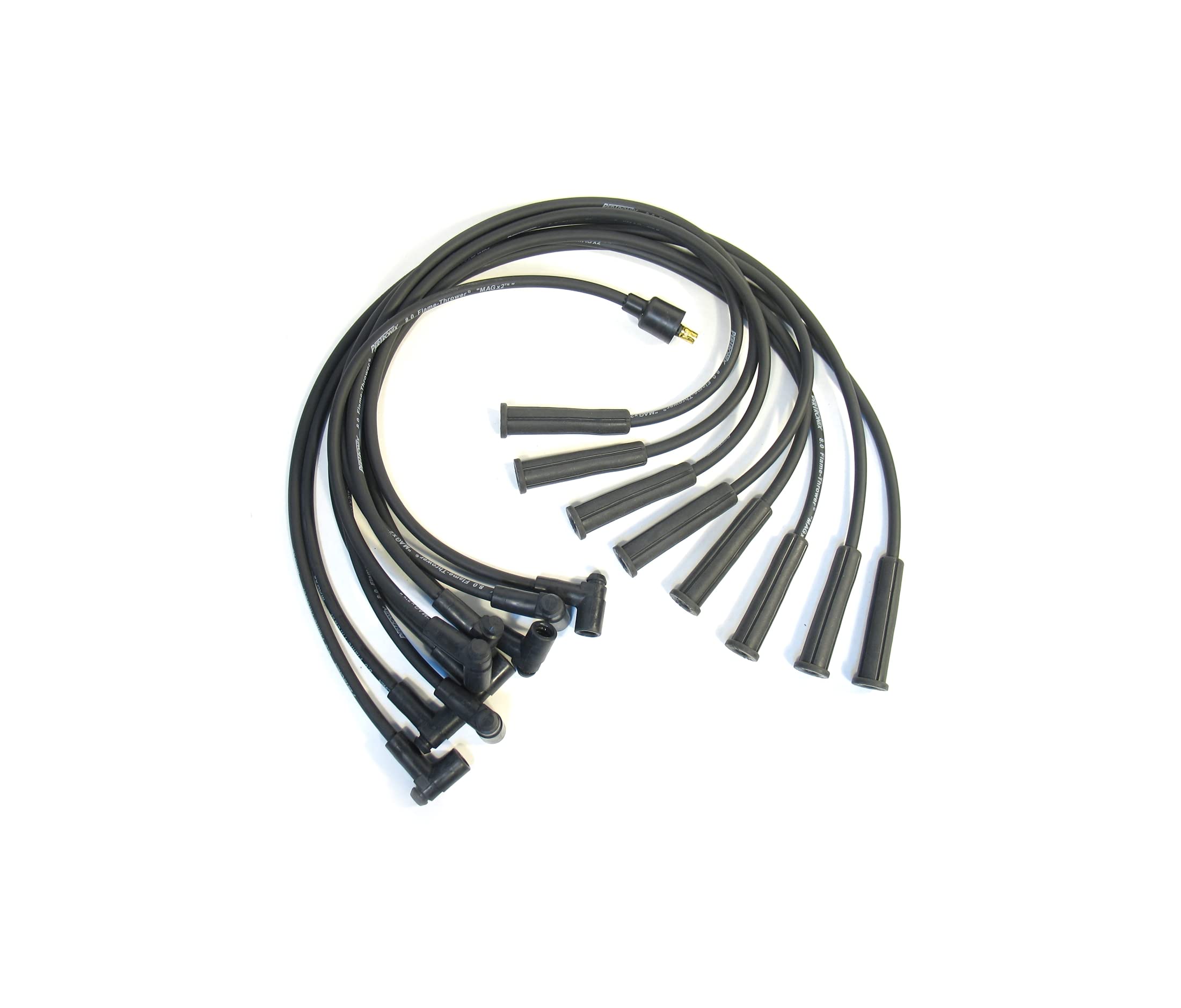 Flame-Thrower Pertronix 808220 Black 8mm 8 Cylinder Spark Plug Wire