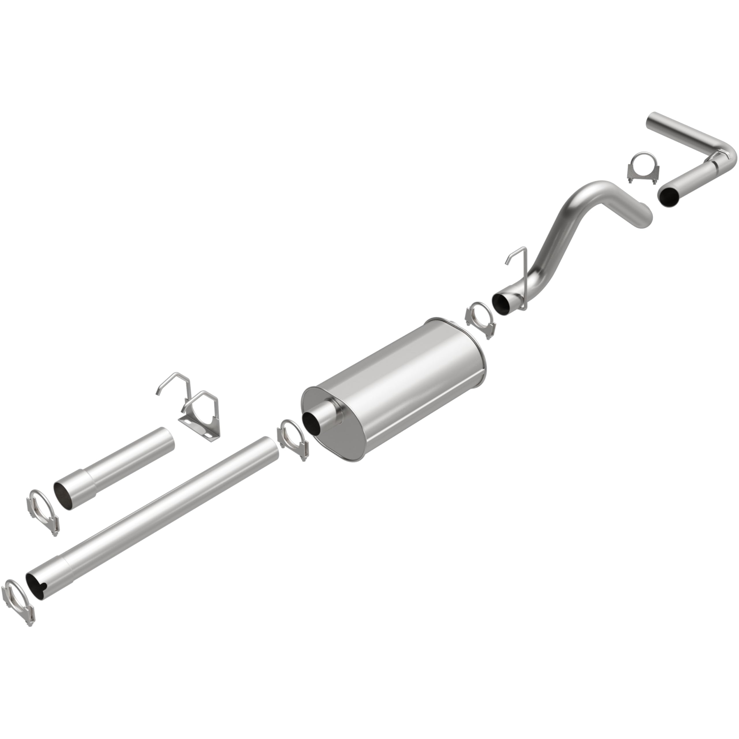 Replacement BRExhaust Exhaust System Kit 106-0732: Compatible with 1992-1996 Dodge Dakota 3.9L/5.2L